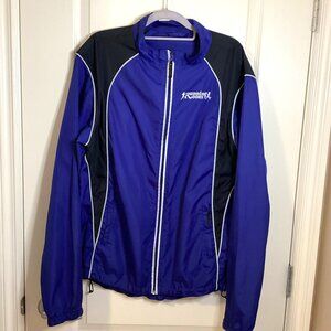 Running Room Women's Blue Jacket Size XL Jogging Activewear Lightweight